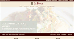 Desktop Screenshot of laportarestaurant.com